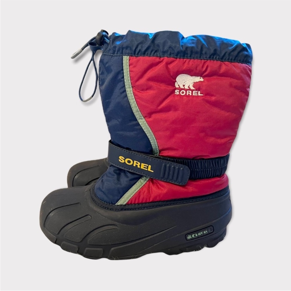 Sorel Youth Flurry Snow Winter Rain Boot Sz 4